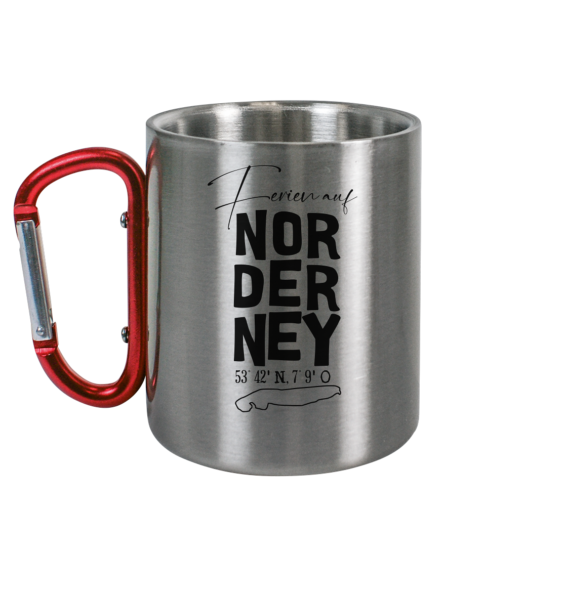 Ferien auf Norderney - Edelstahl Tasse