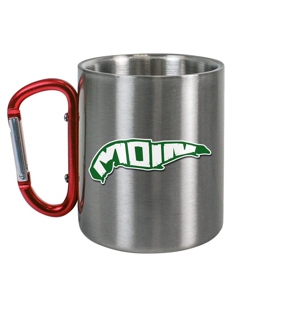 Spiekeroog Insel Silhouette MOIN - Edelstahl Tasse