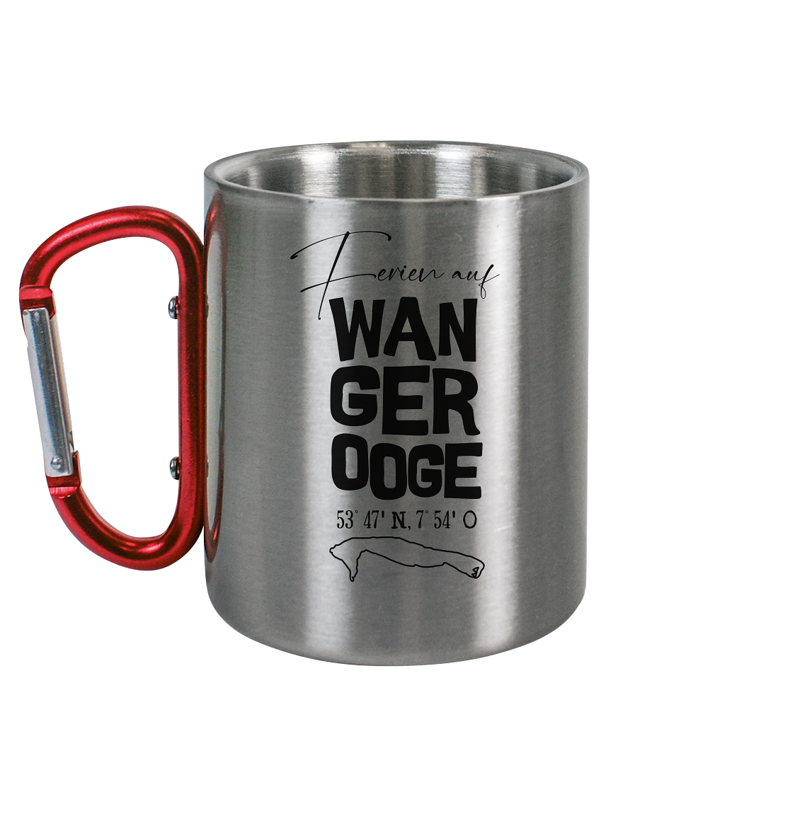 Ferien auf Wangerooge - Edelstahl Tasse