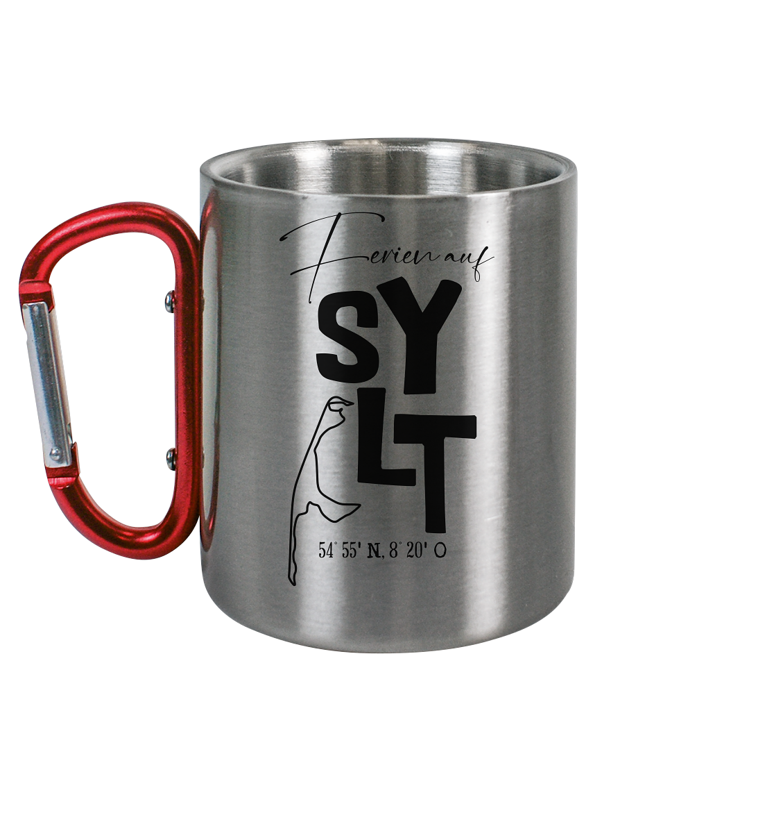Ferien auf Sylt - Edelstahl Tasse