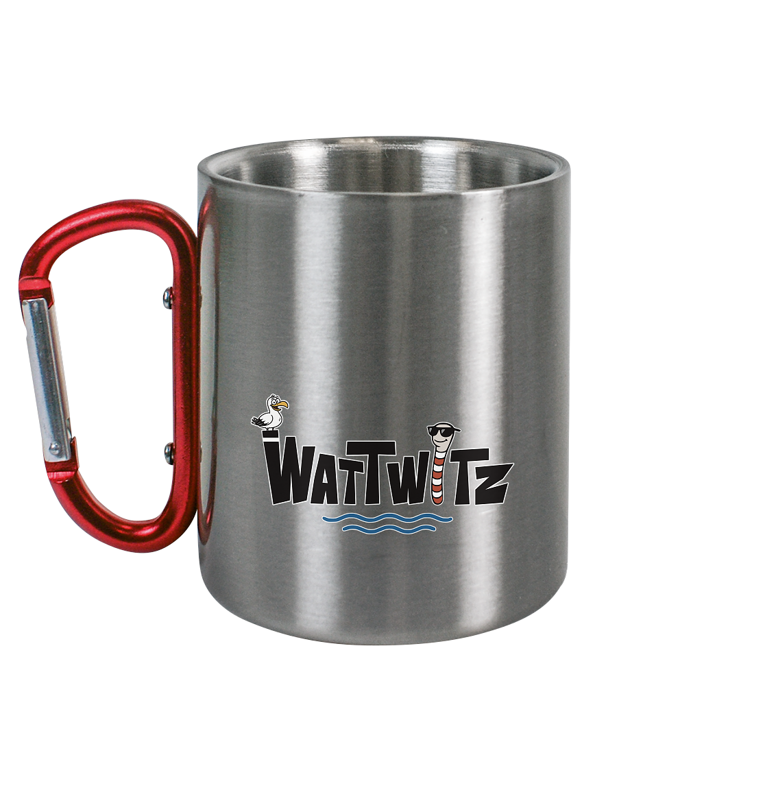 Bin da - kann losgehen - Edelstahl Tasse