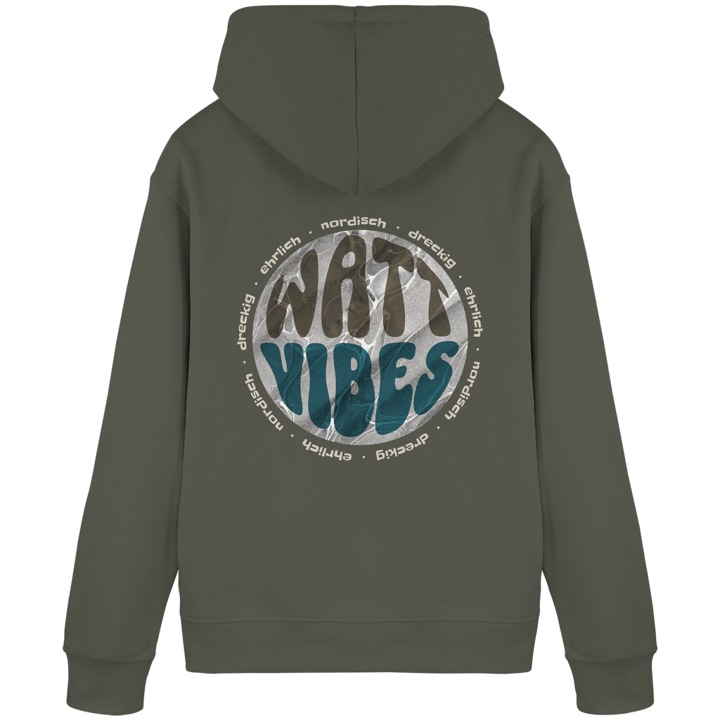 Watt Vibes, dreckig, ehrlich, nordisch - Organic Basic Hoodie