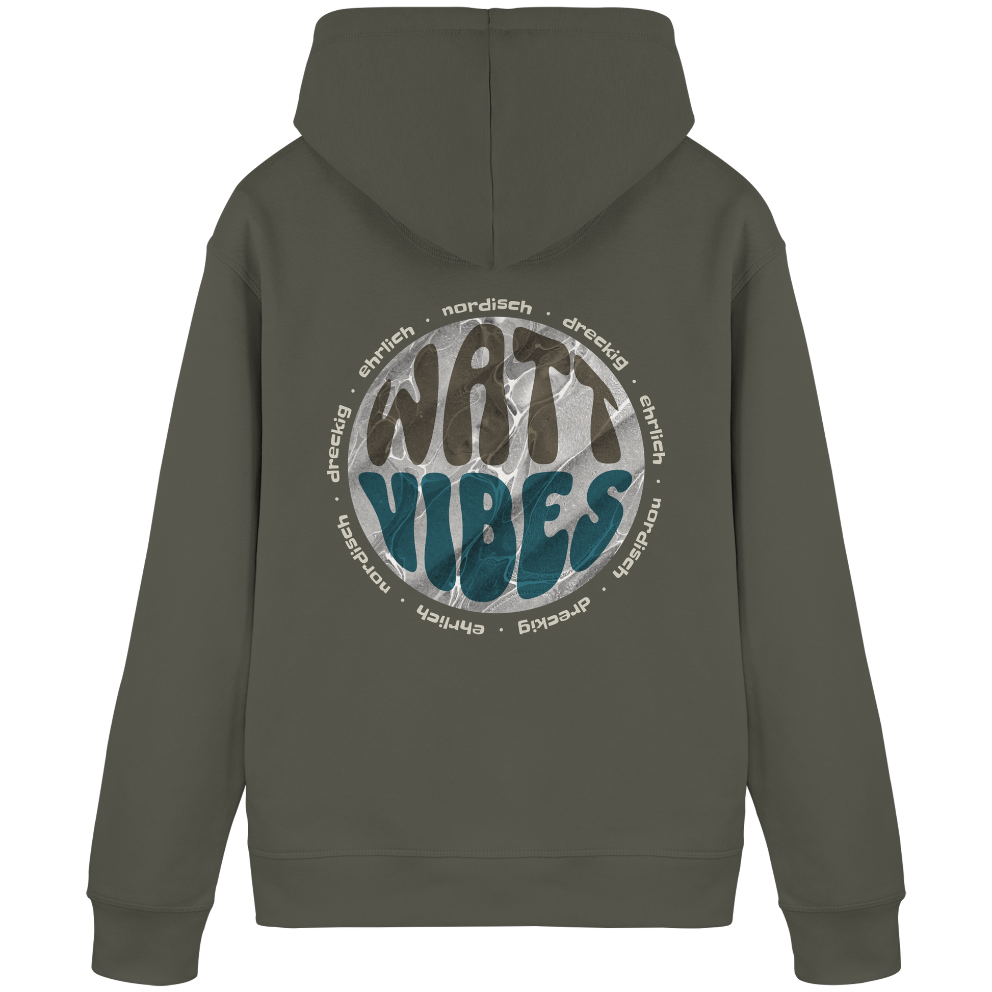 Watt Vibes, dreckig, ehrlich, nordisch - Organic Basic Hoodie
