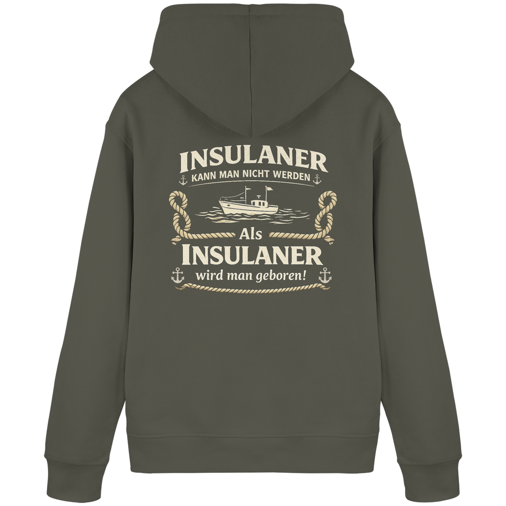 Insulaner kann man nicht werden - Organic Basic Hoodie
