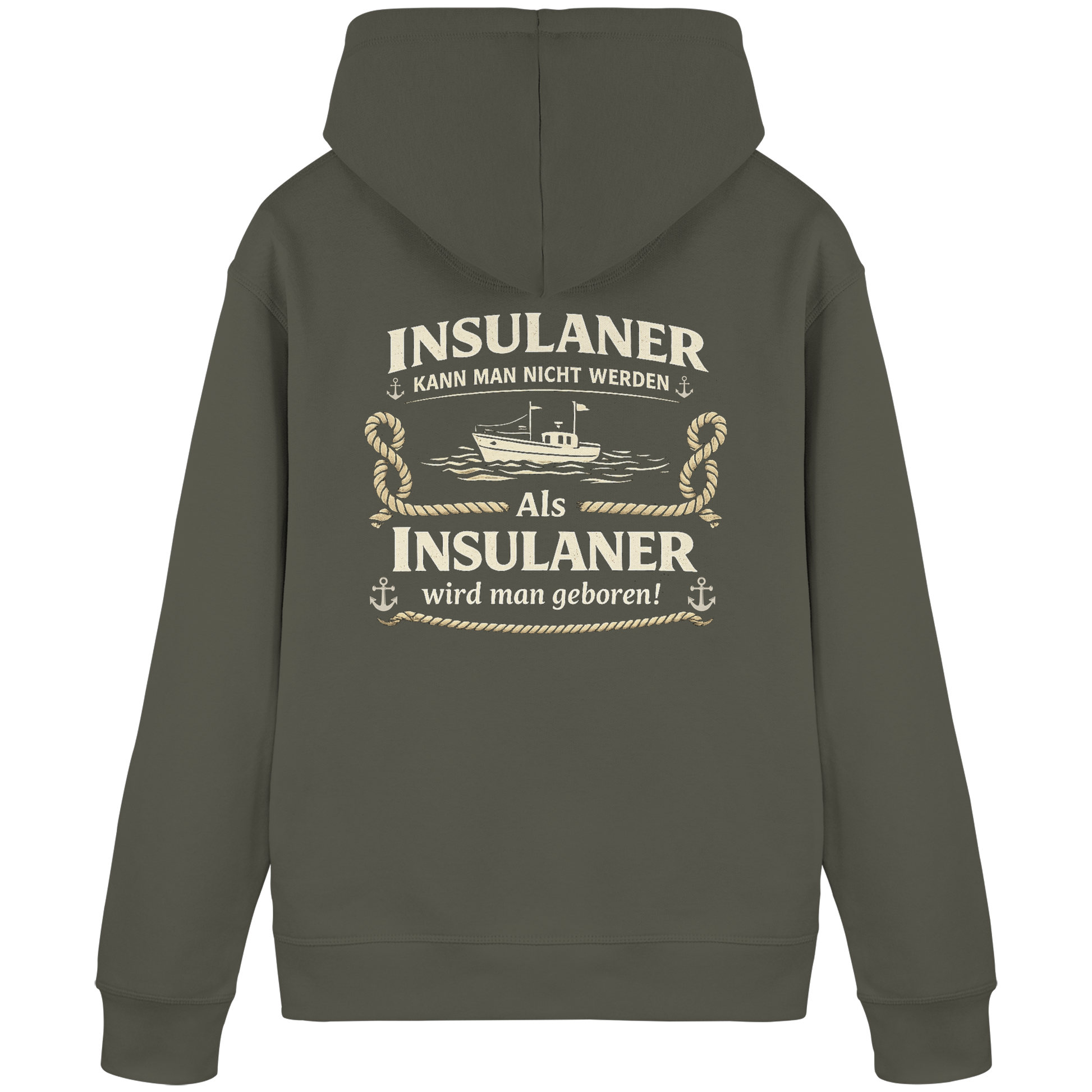 Insulaner kann man nicht werden - Organic Basic Hoodie