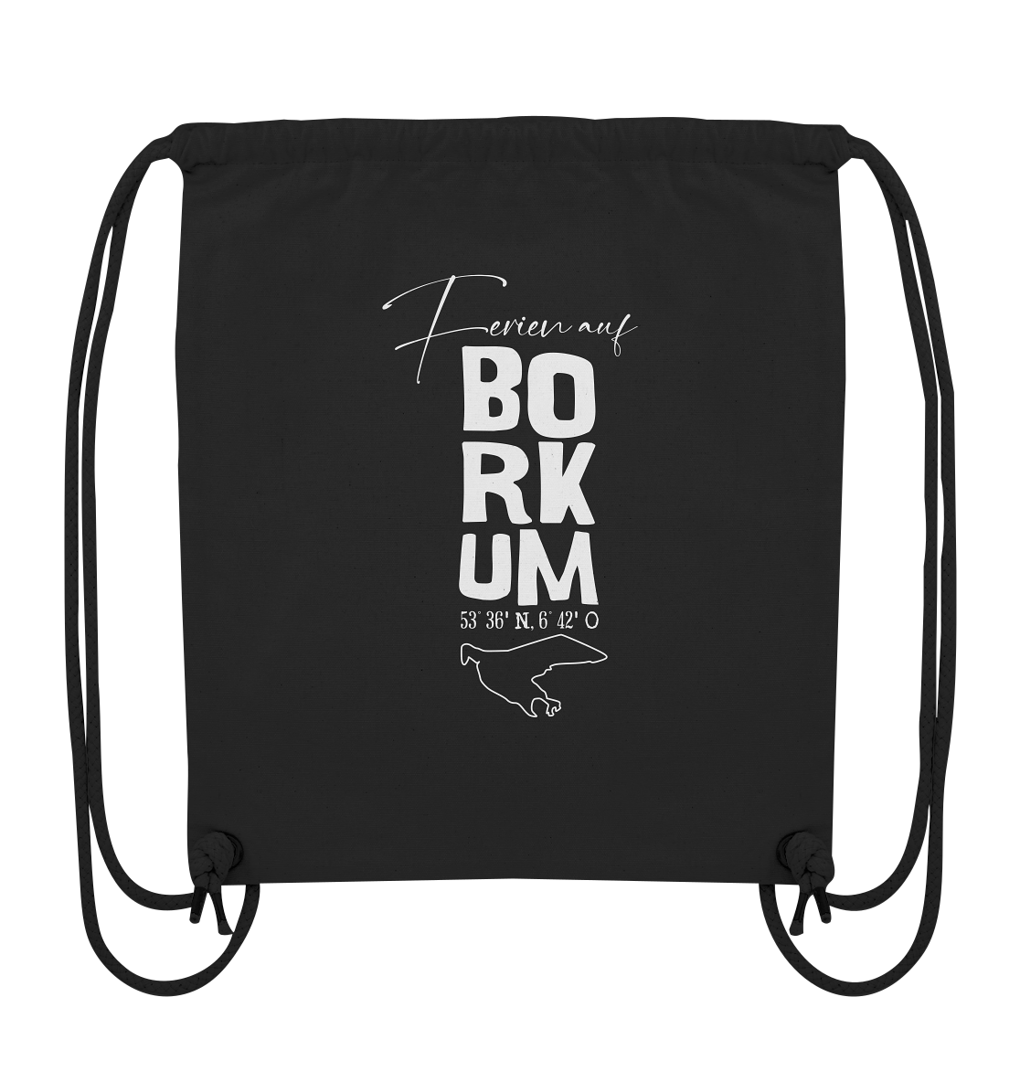Ferien auf Borkum - Organic Gym-Bag
