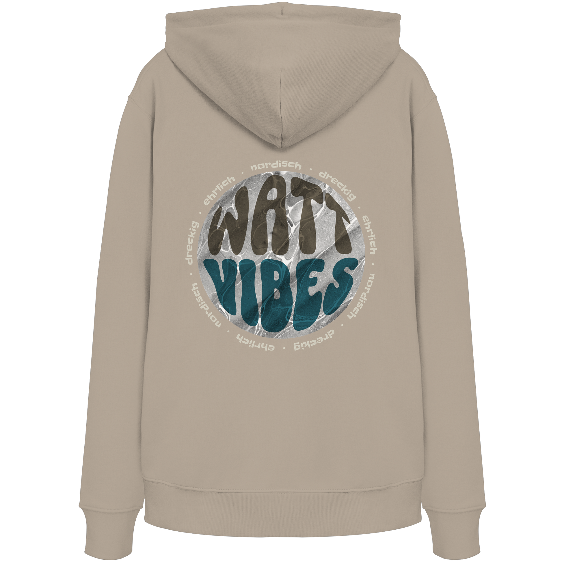 Watt Vibes, dreckig, ehrlich, nordisch - Organic Hoodie