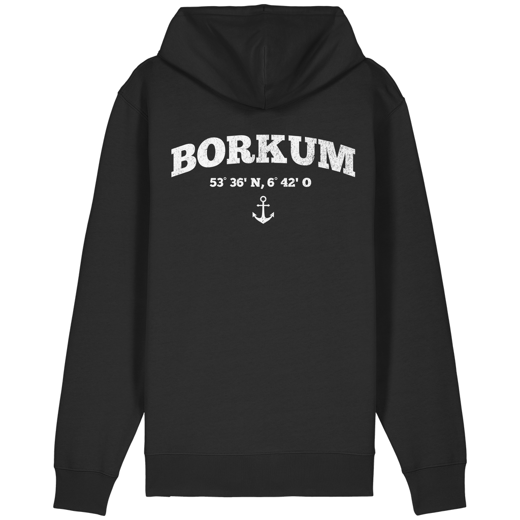 Borkum-Koordinaten-Anker Zipper - Organic Relaxed Zipper