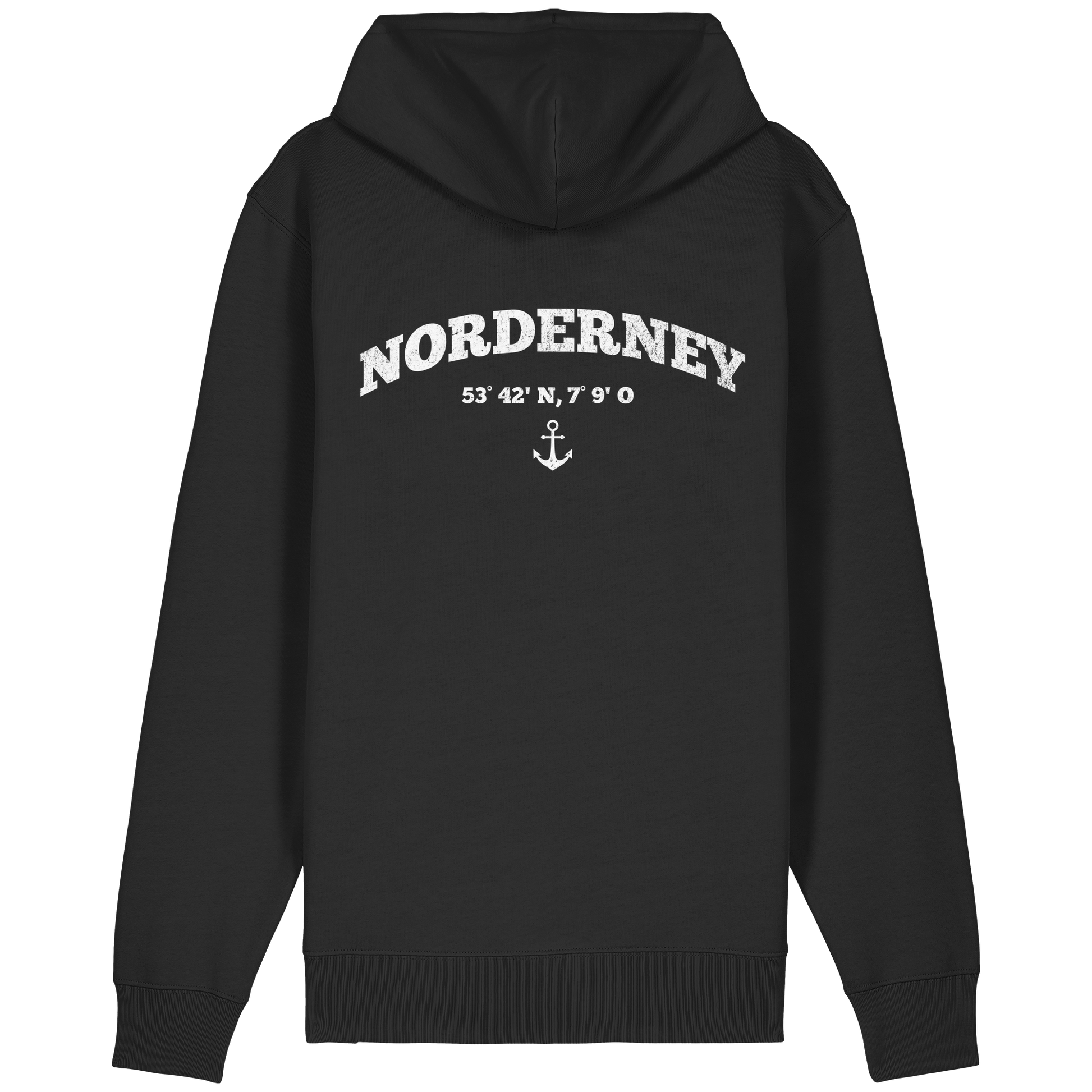 Norderney-Koordinaten-Anker Zipper - Organic Relaxed Zipper