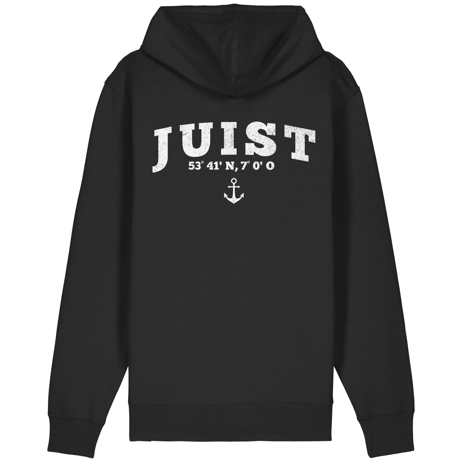 Juist - Koordinaten und Anker - Organic Relaxed Zipper