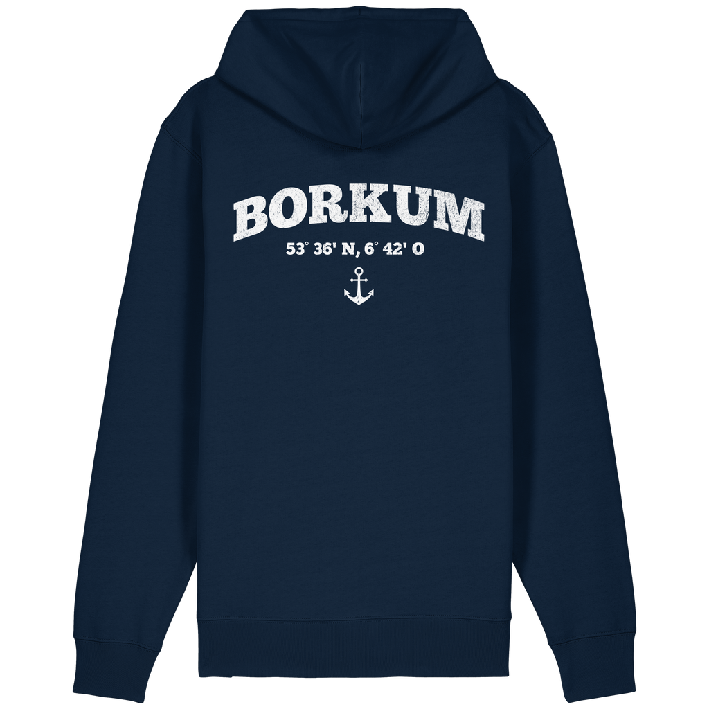 Borkum-Koordinaten-Anker Zipper - Organic Relaxed Zipper