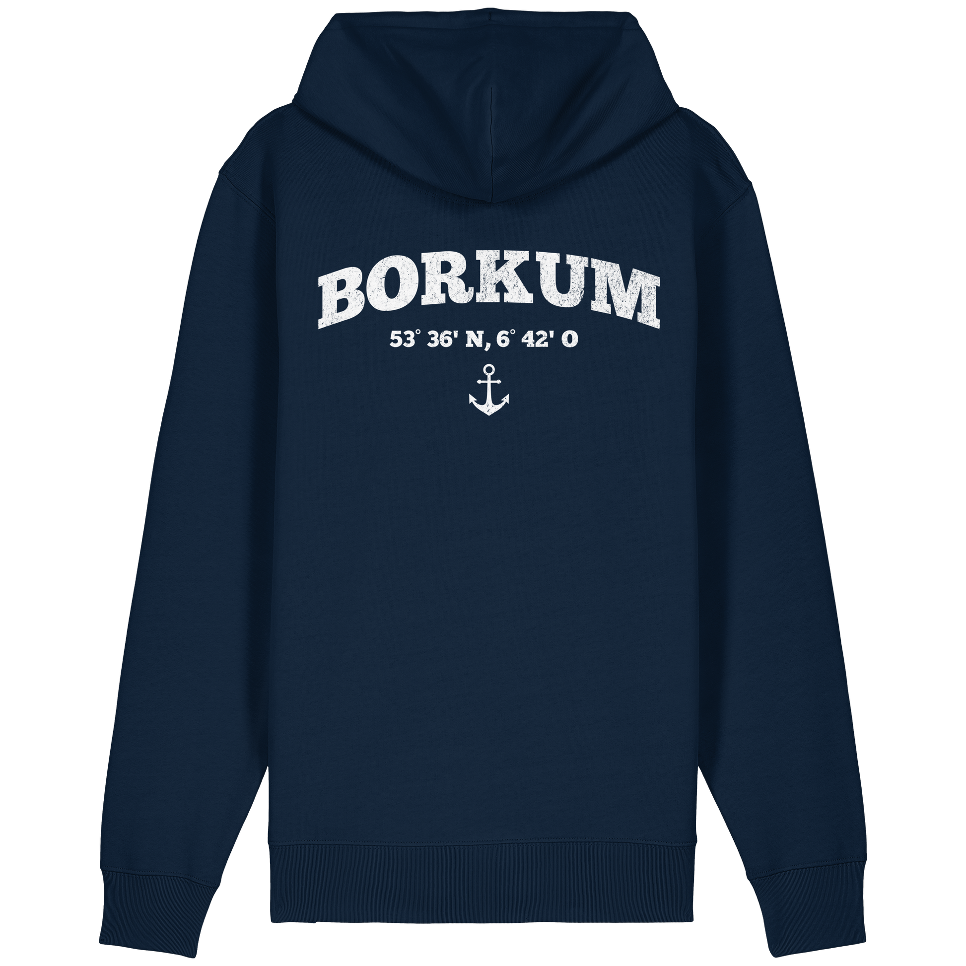 Borkum-Koordinaten-Anker Zipper - Organic Relaxed Zipper