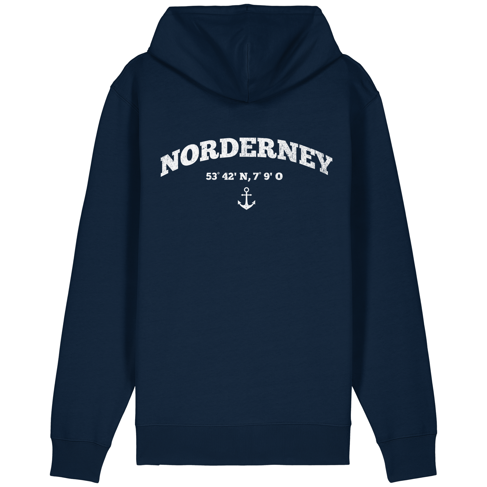 Norderney-Koordinaten-Anker Zipper - Organic Relaxed Zipper