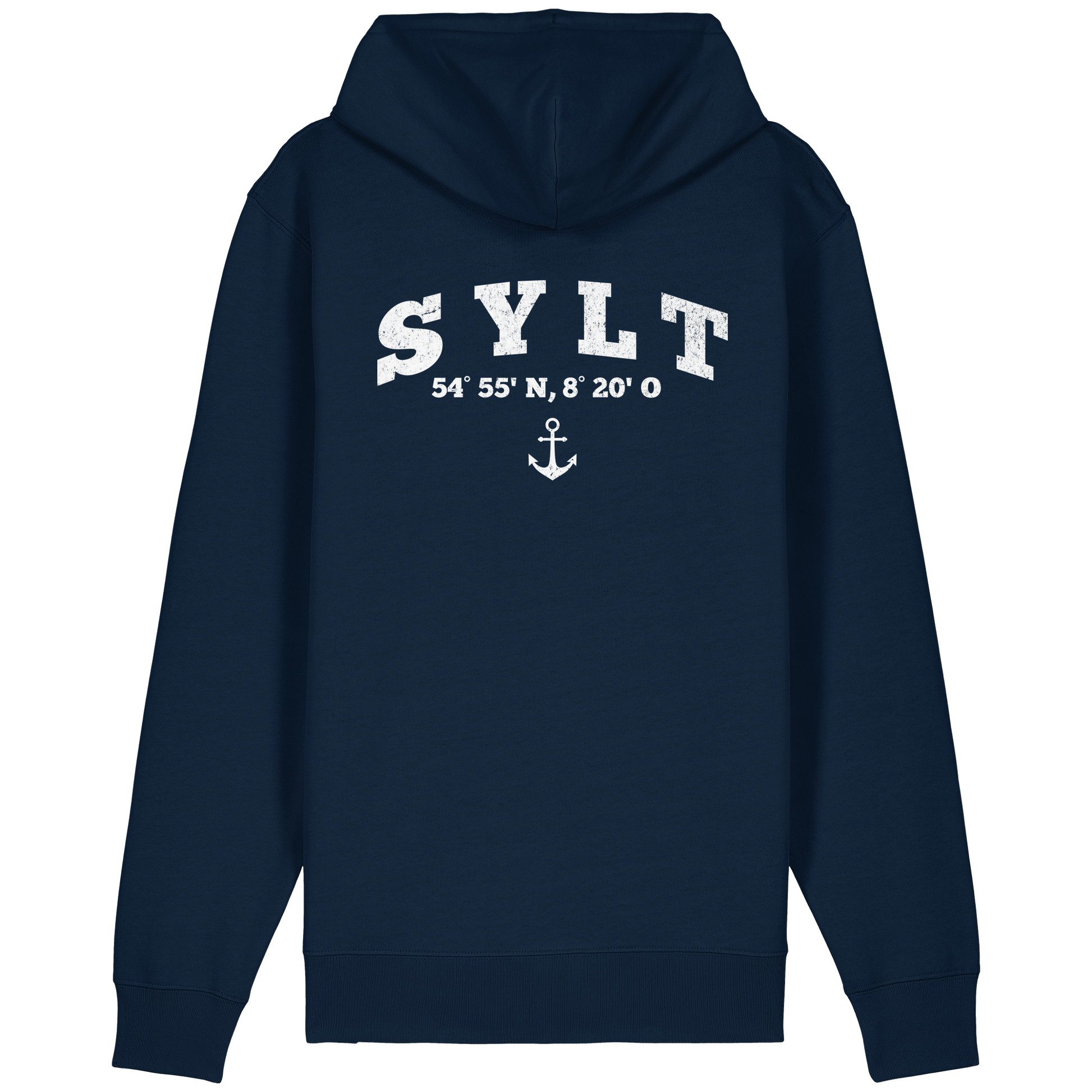 Sylt - Koordinaten und Anker - Organic Relaxed Zipper