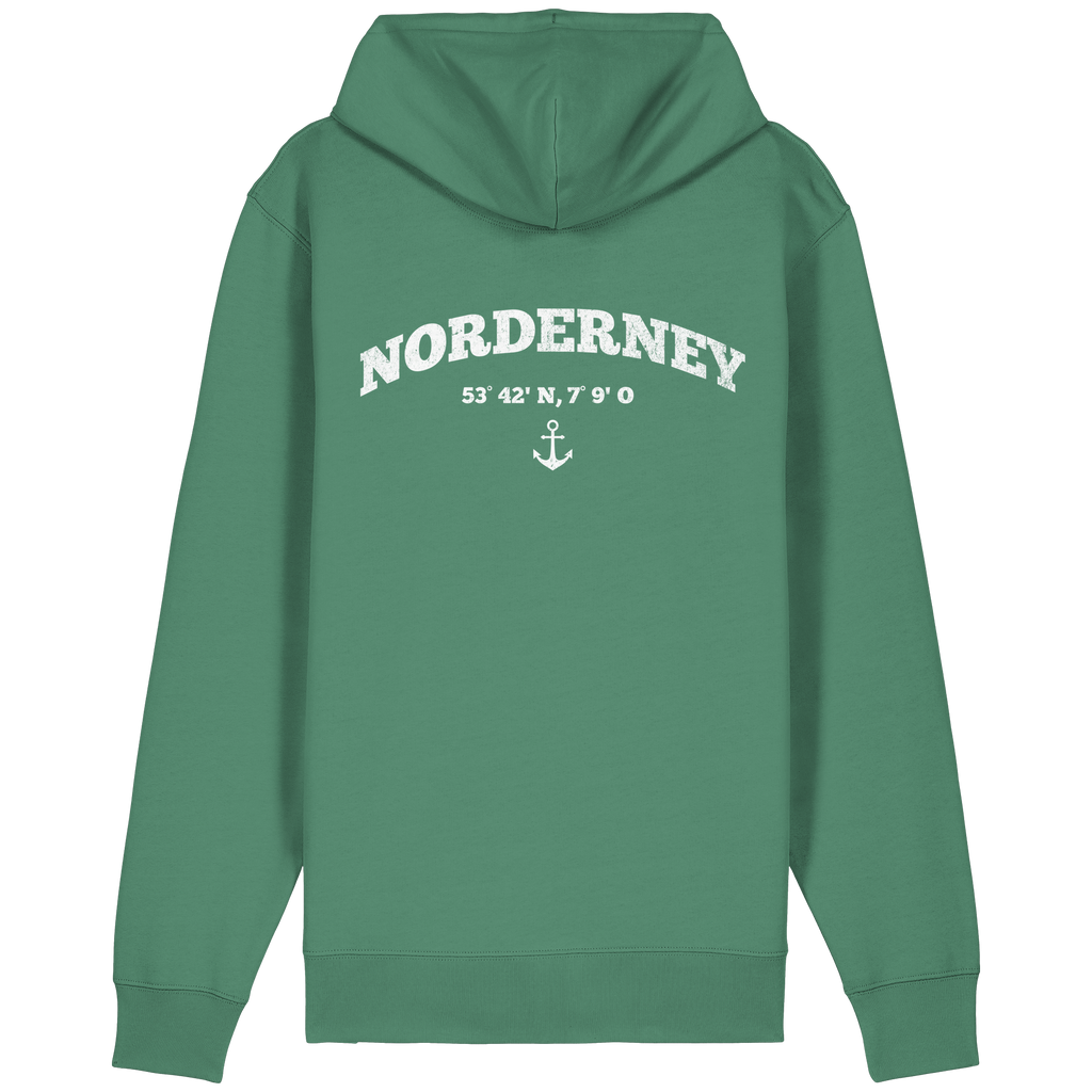 Norderney-Koordinaten-Anker Zipper - Organic Relaxed Zipper