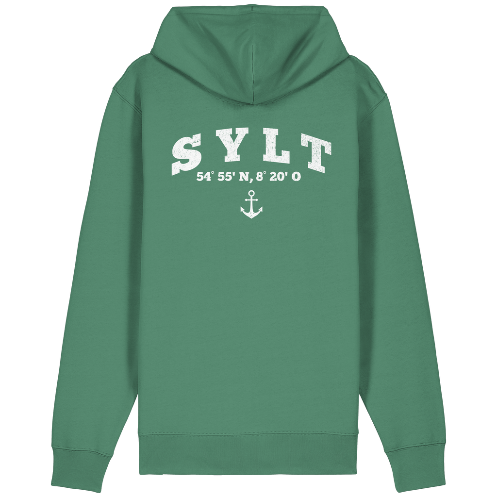 Sylt - Koordinaten und Anker - Organic Relaxed Zipper