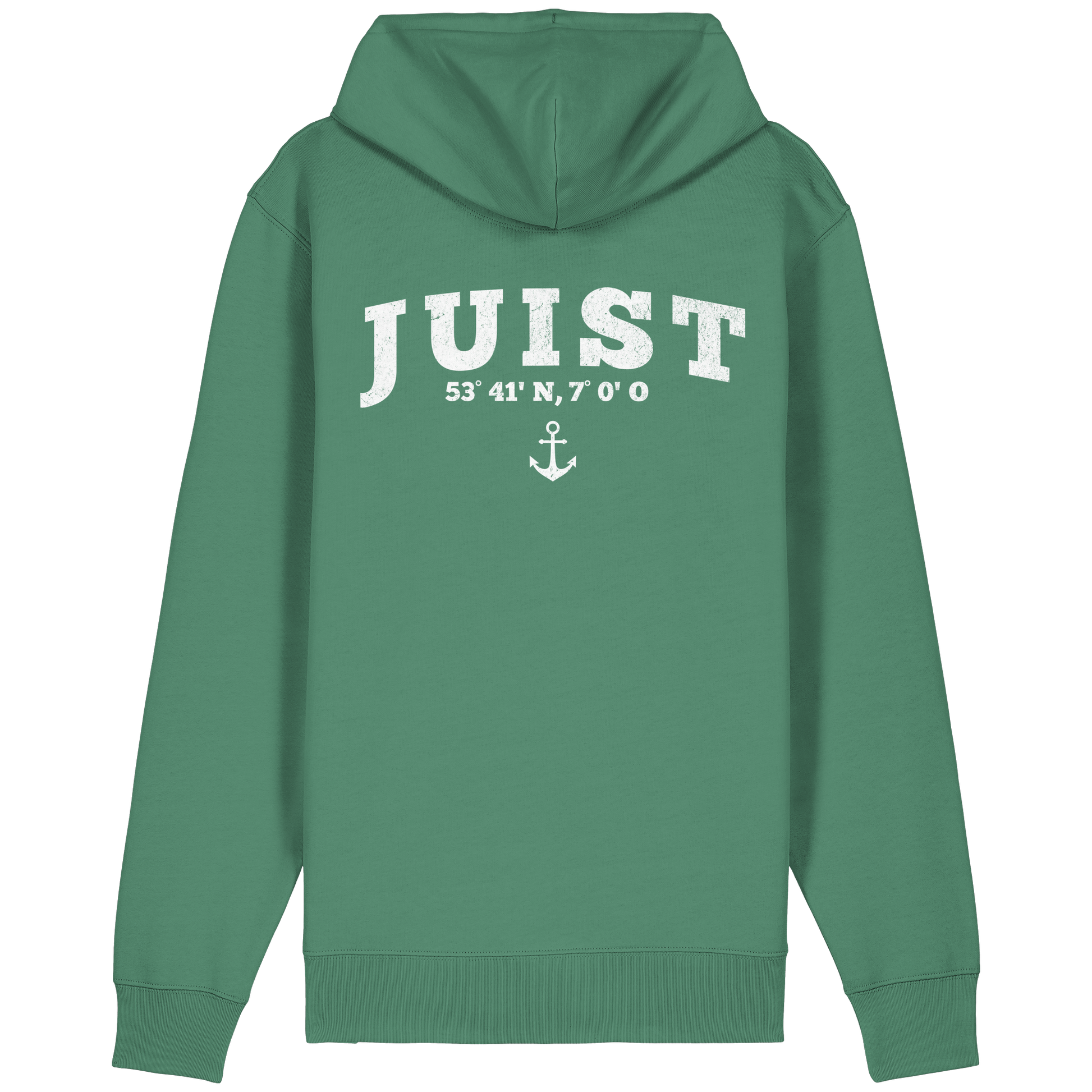 Juist - Koordinaten und Anker - Organic Relaxed Zipper