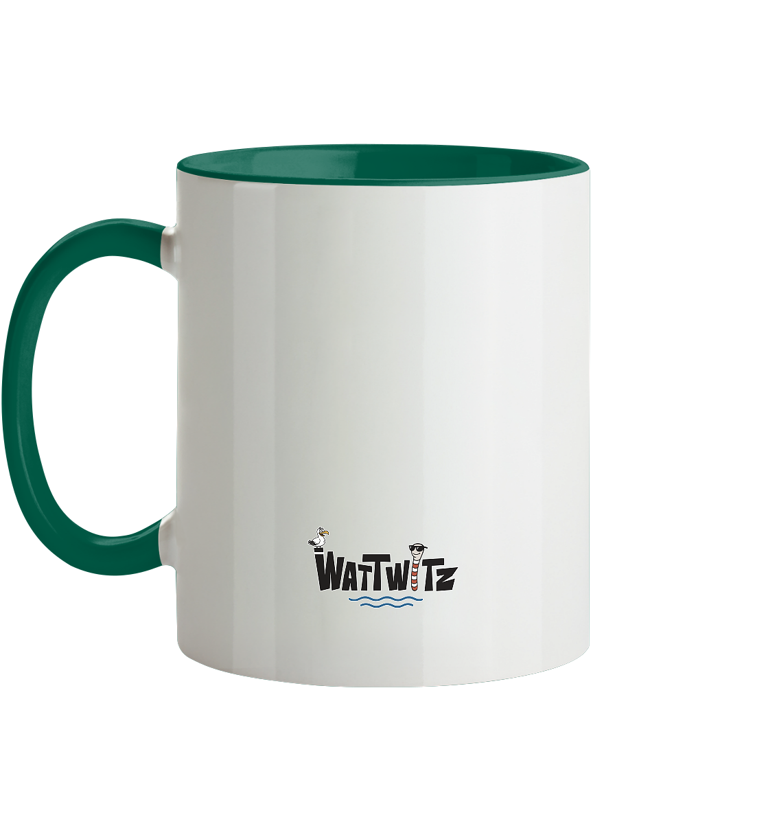 Spiekeroog Insel Silhouette MOIN - Tasse zweifarbig