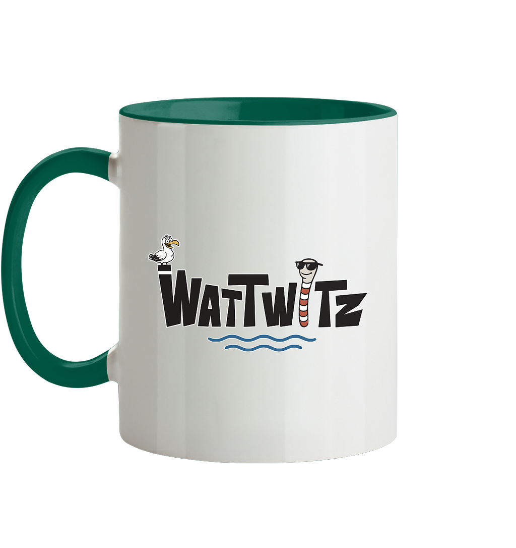 Watt chillst du so aggresiv? - Tasse zweifarbig