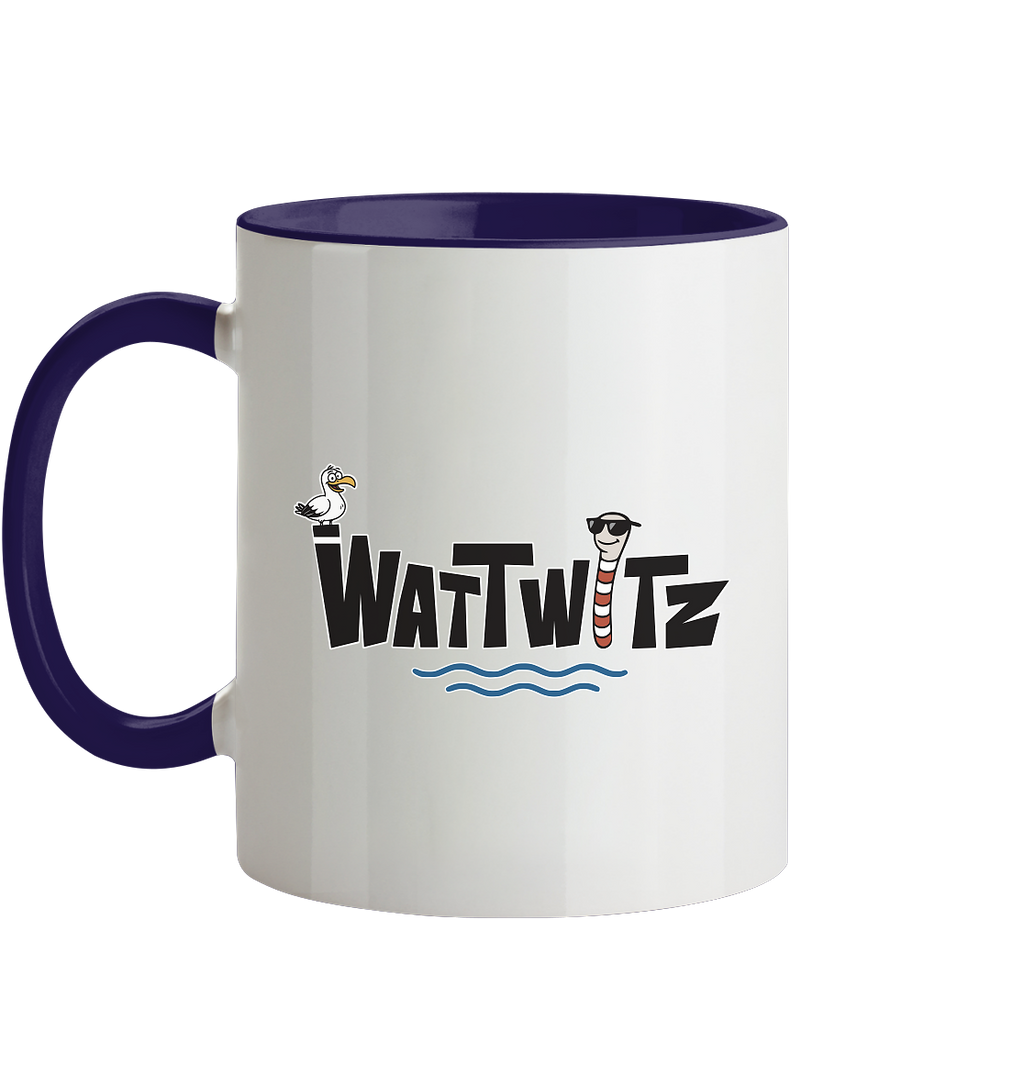 Watt chillst du so aggresiv? - Tasse zweifarbig