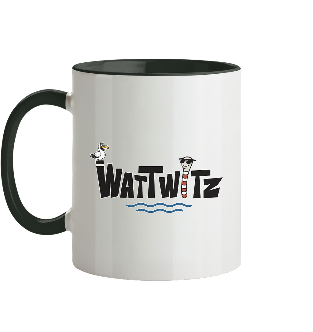 Watt chillst du so aggresiv? - Tasse zweifarbig