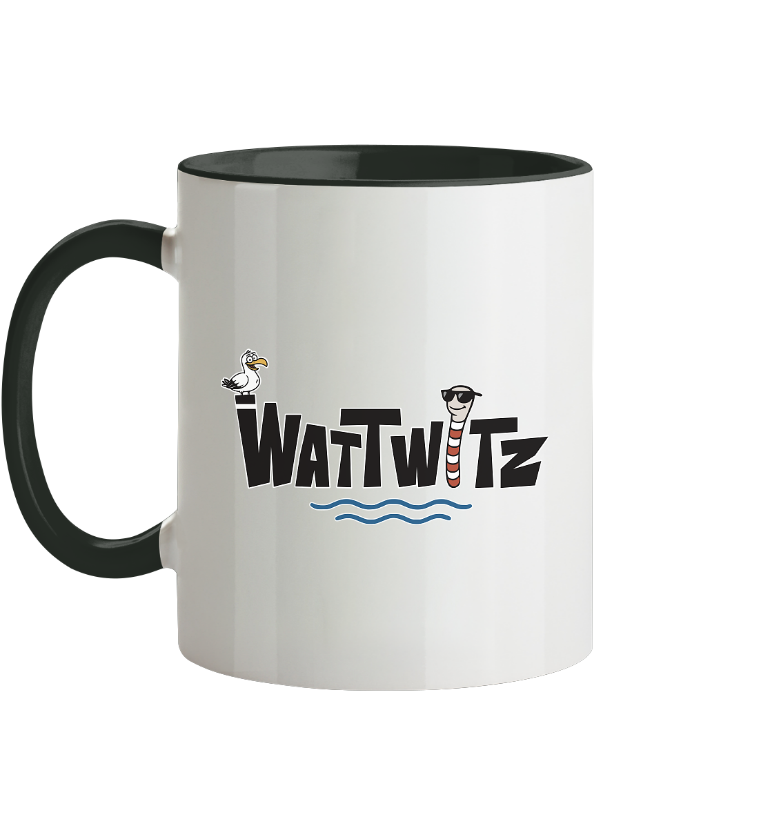 Watt chillst du so aggresiv? - Tasse zweifarbig