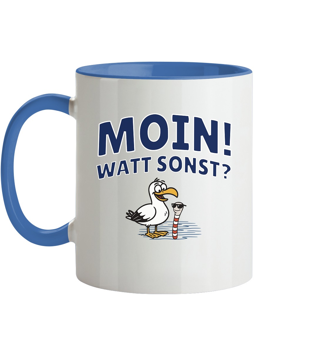 Moin! Watt Sonst? - Tasse zweifarbig