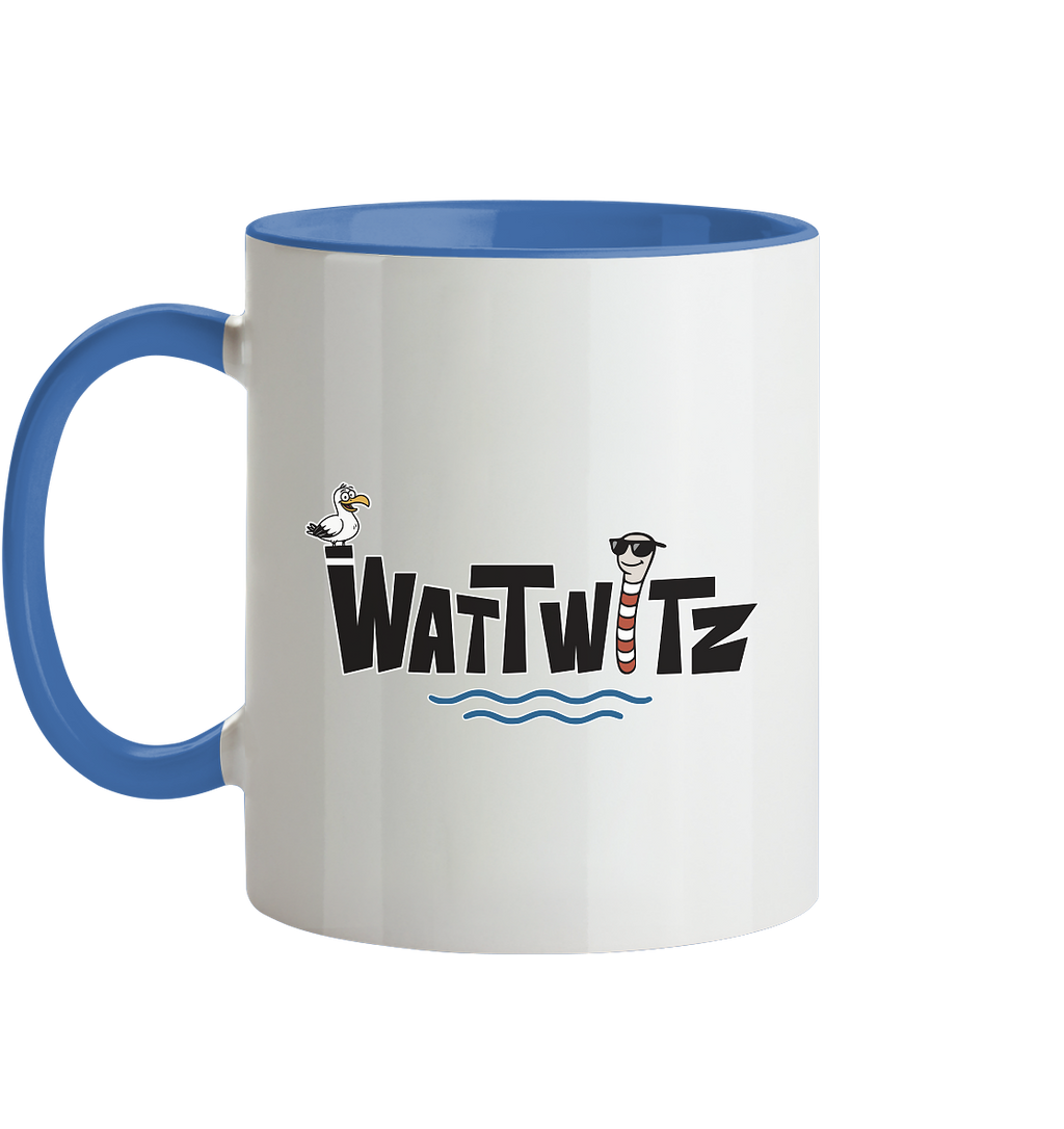 Watt chillst du so aggresiv? - Tasse zweifarbig
