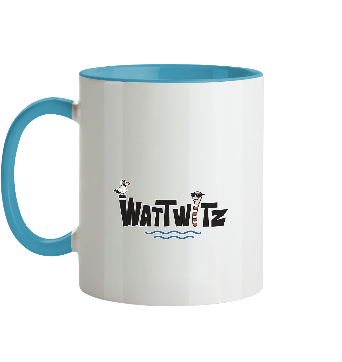 Watt Vibes, dreckig, ehrlich, nordisch - Tasse zweifarbig