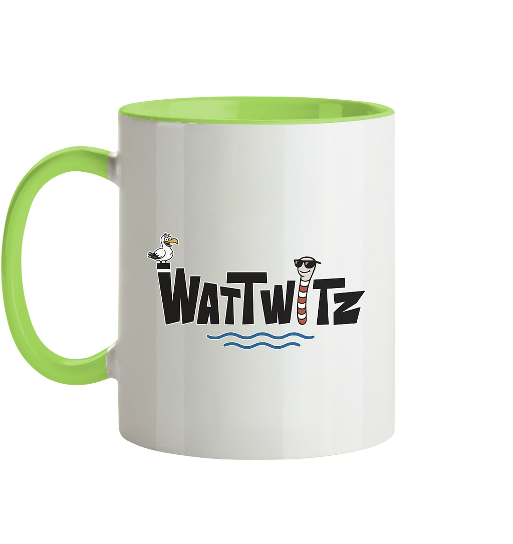 Watt chillst du so aggresiv? - Tasse zweifarbig