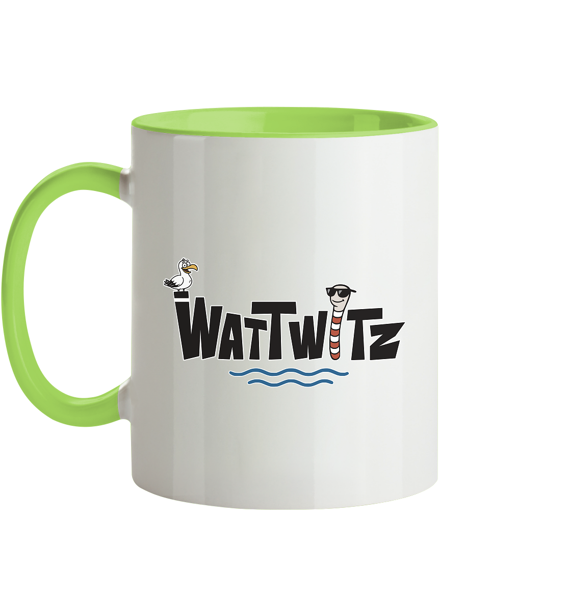 Watt chillst du so aggresiv? - Tasse zweifarbig