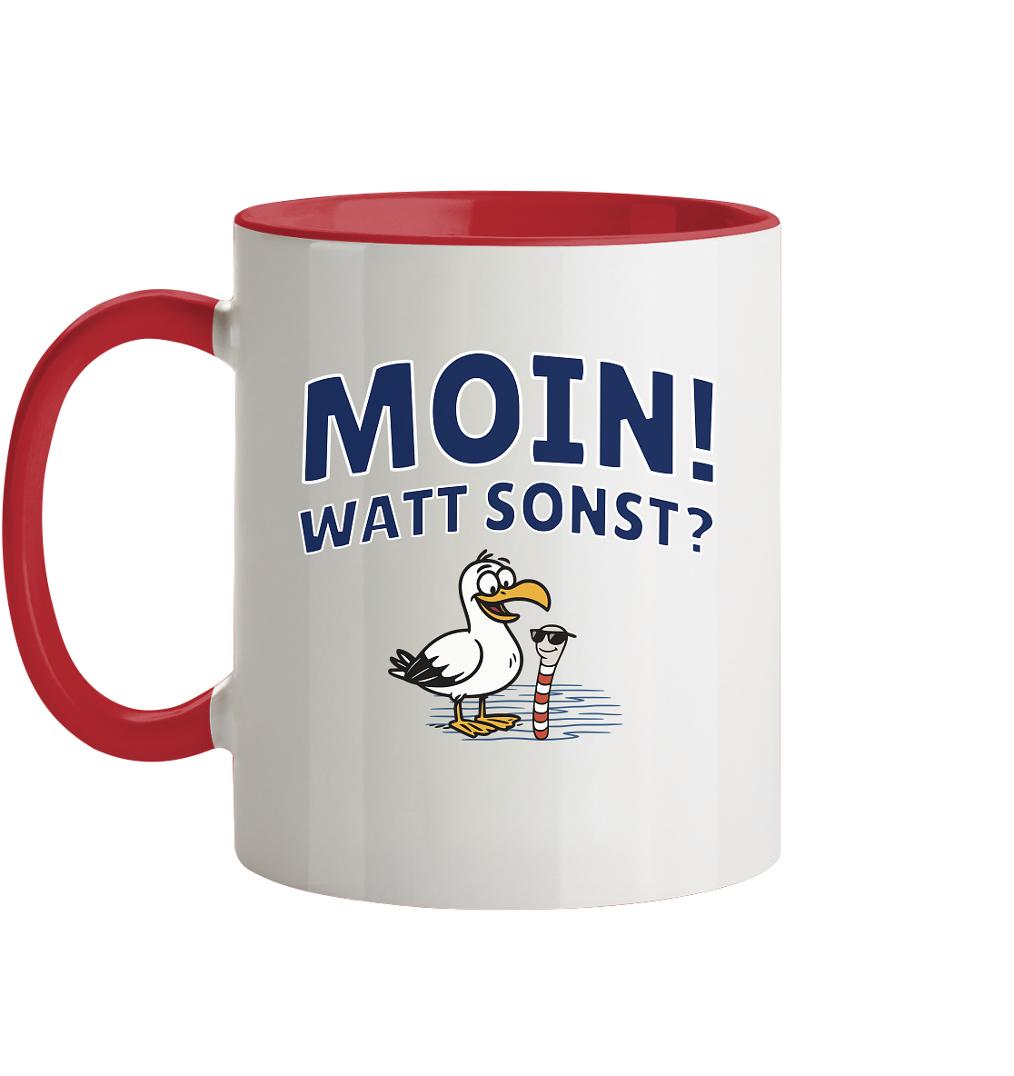 Moin! Watt Sonst? - Tasse zweifarbig