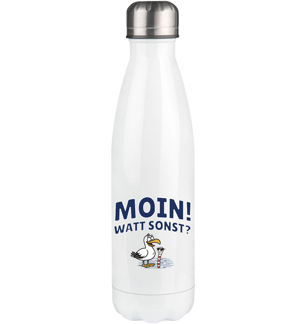Moin! Watt Sonst? - Thermoflasche 500ml