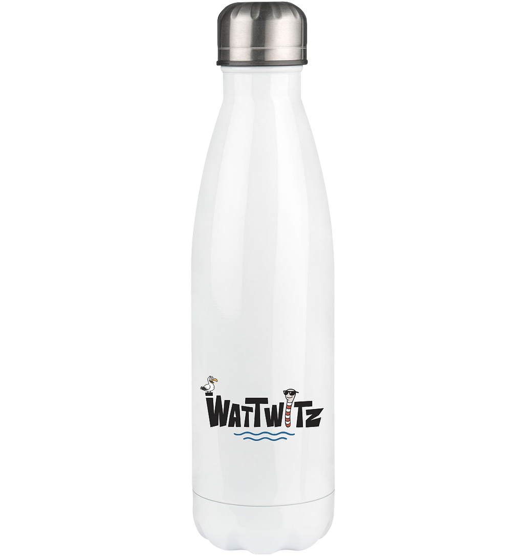 Watt Vibes, dreckig, ehrlich, nordisch - Thermoflasche 500ml