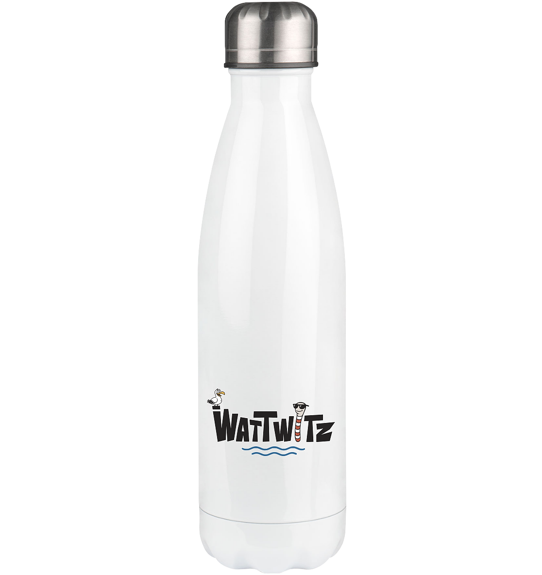 Watt Vibes, dreckig, ehrlich, nordisch - Thermoflasche 500ml