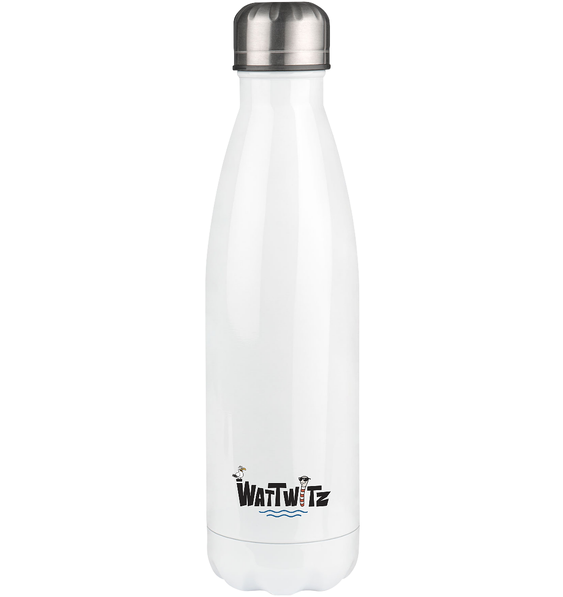 Spiekeroog Insel Silhouette MOIN - Thermoflasche 500ml