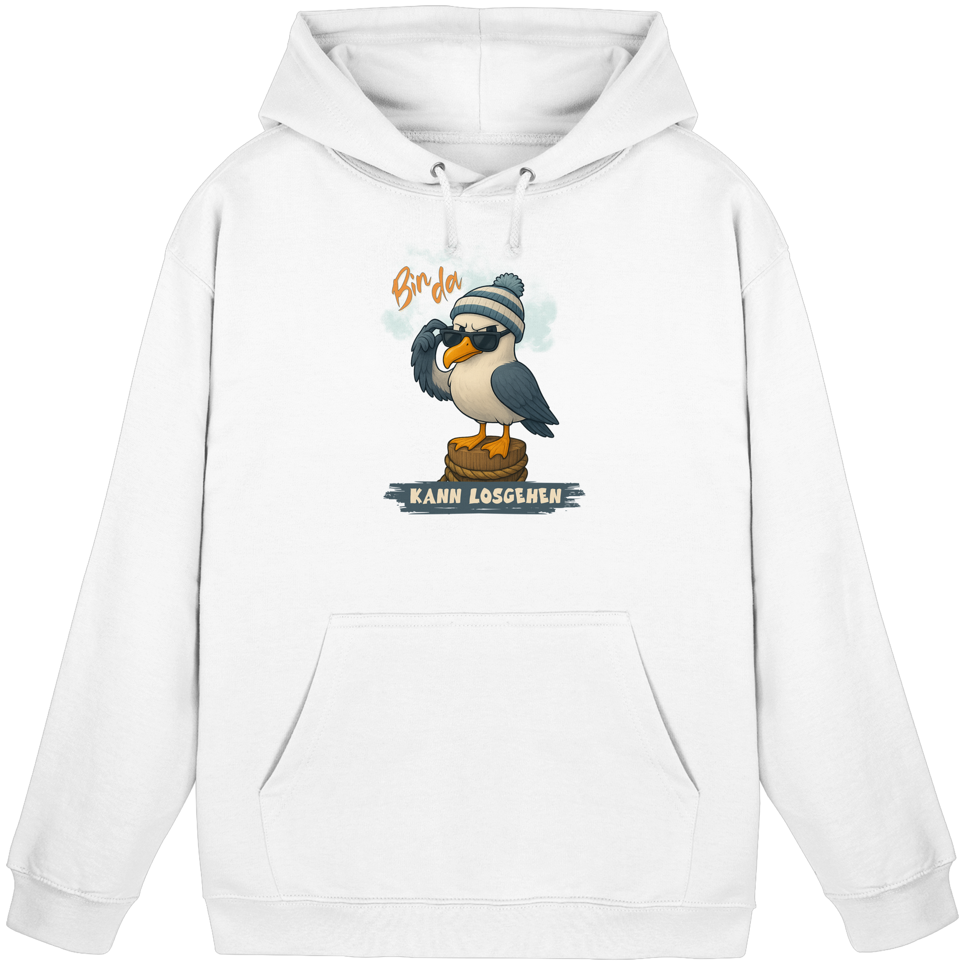 Bin da - Kann losgehen - Basic Unisex Hoodie