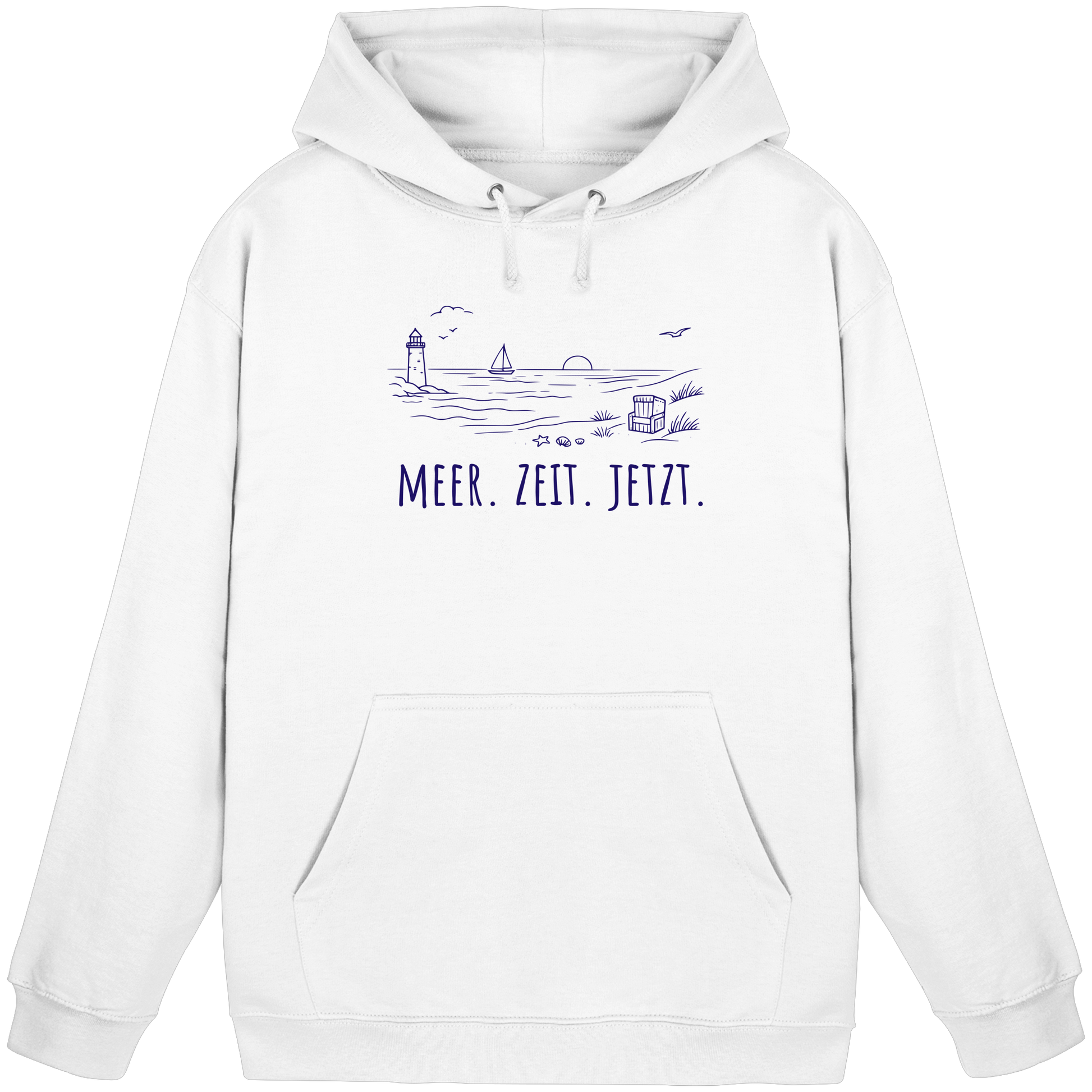 MEER. ZEIT. JETZT. - Basic Unisex Hoodie
