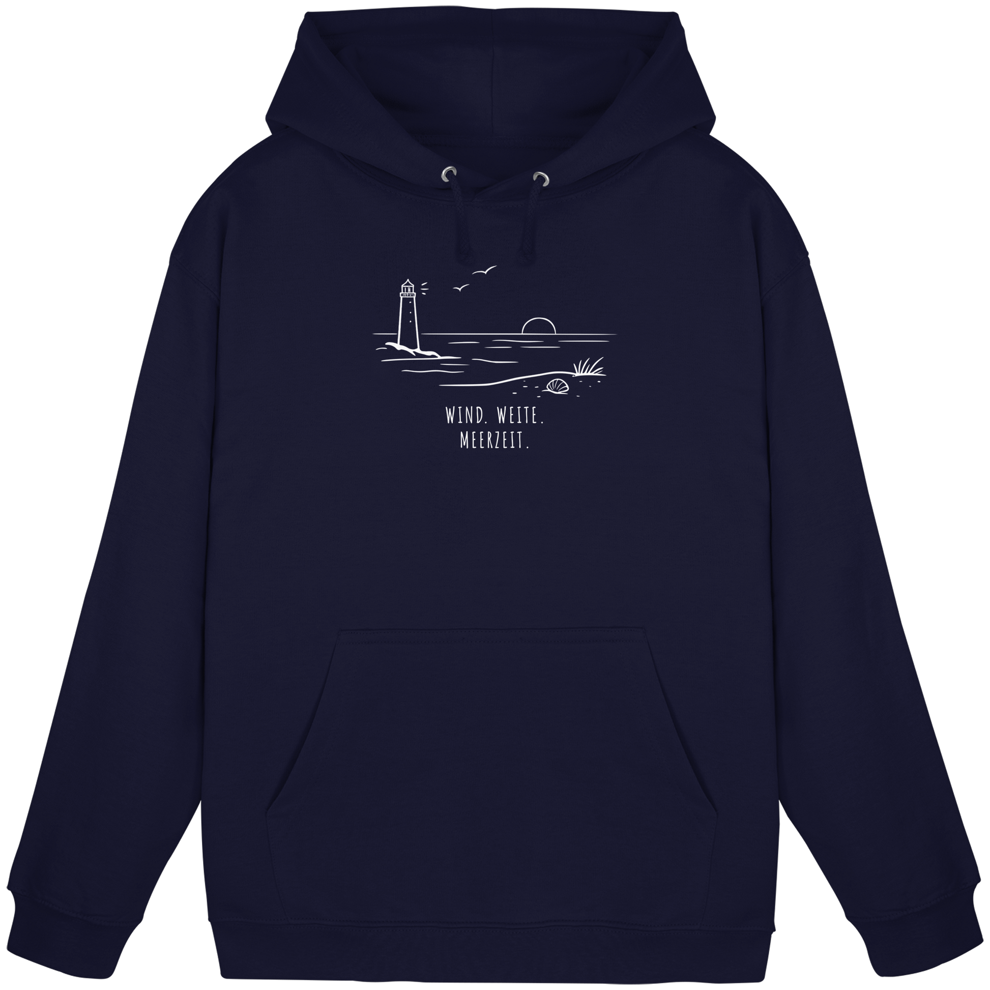 Wind. Weite. Meerzeit. - Basic Unisex Hoodie