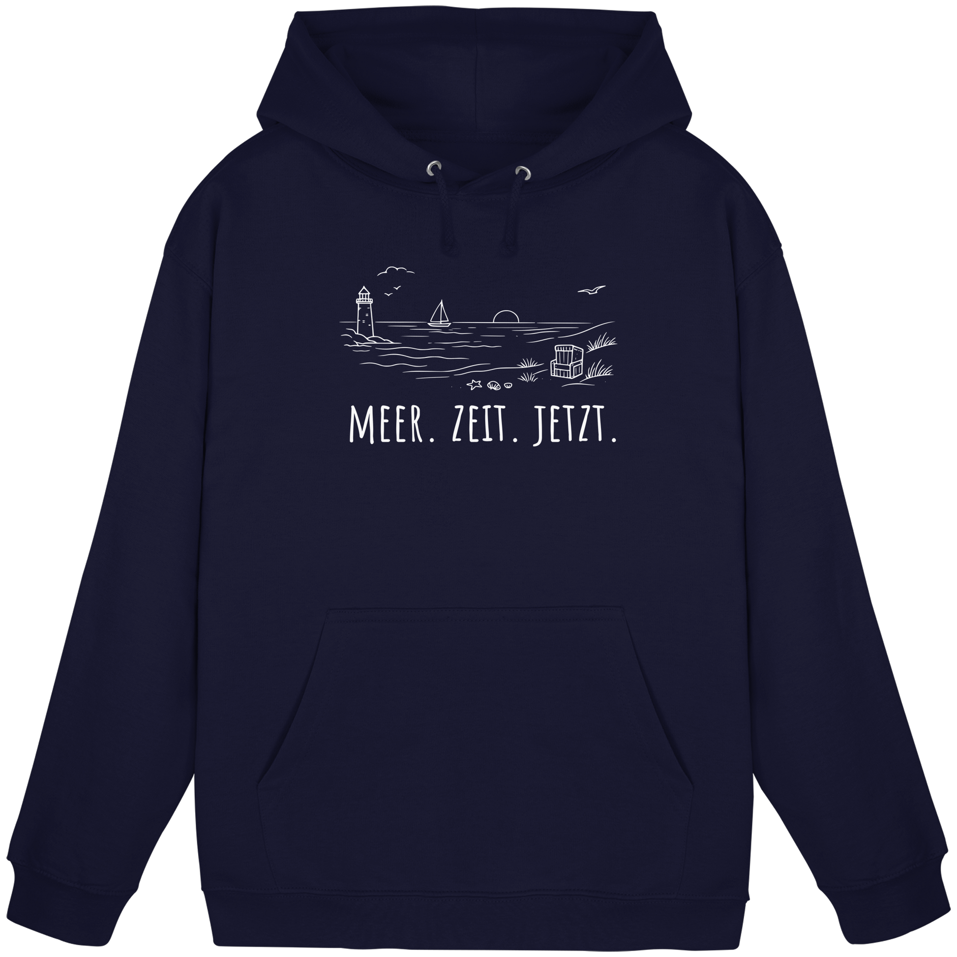 MEER. ZEIT. JETZT. - Basic Unisex Hoodie