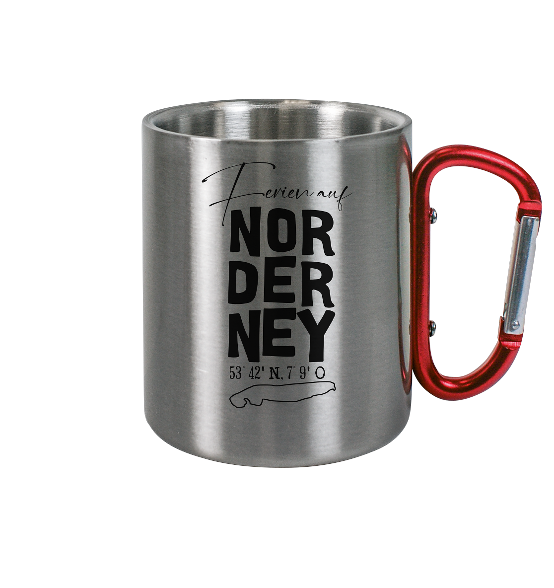 Ferien auf Norderney - Edelstahl Tasse