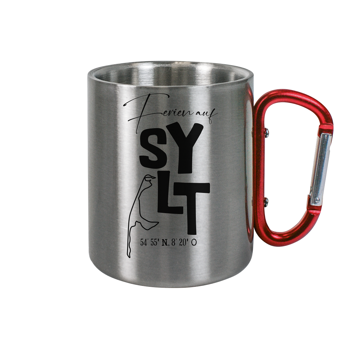 Ferien auf Sylt - Edelstahl Tasse