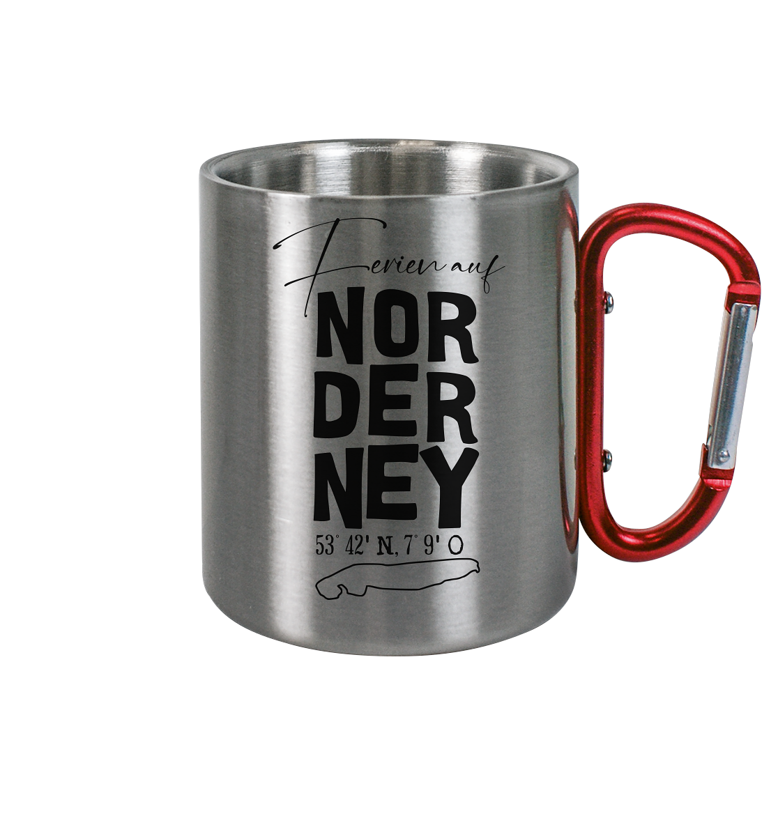 Ferien auf Norderney - Edelstahl Tasse