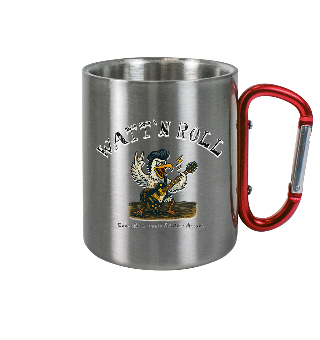 Watt`n Roll, Ebbe-Rock meets Schlick-Attack - Edelstahl Tasse