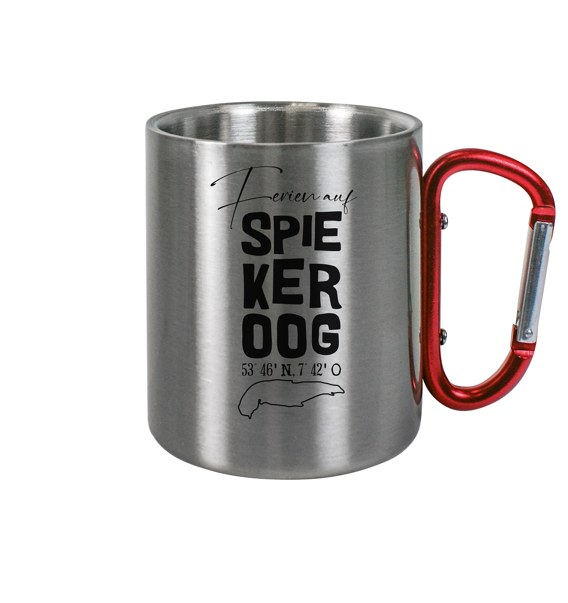 Ferien auf Spiekeroog - Edelstahl Tasse