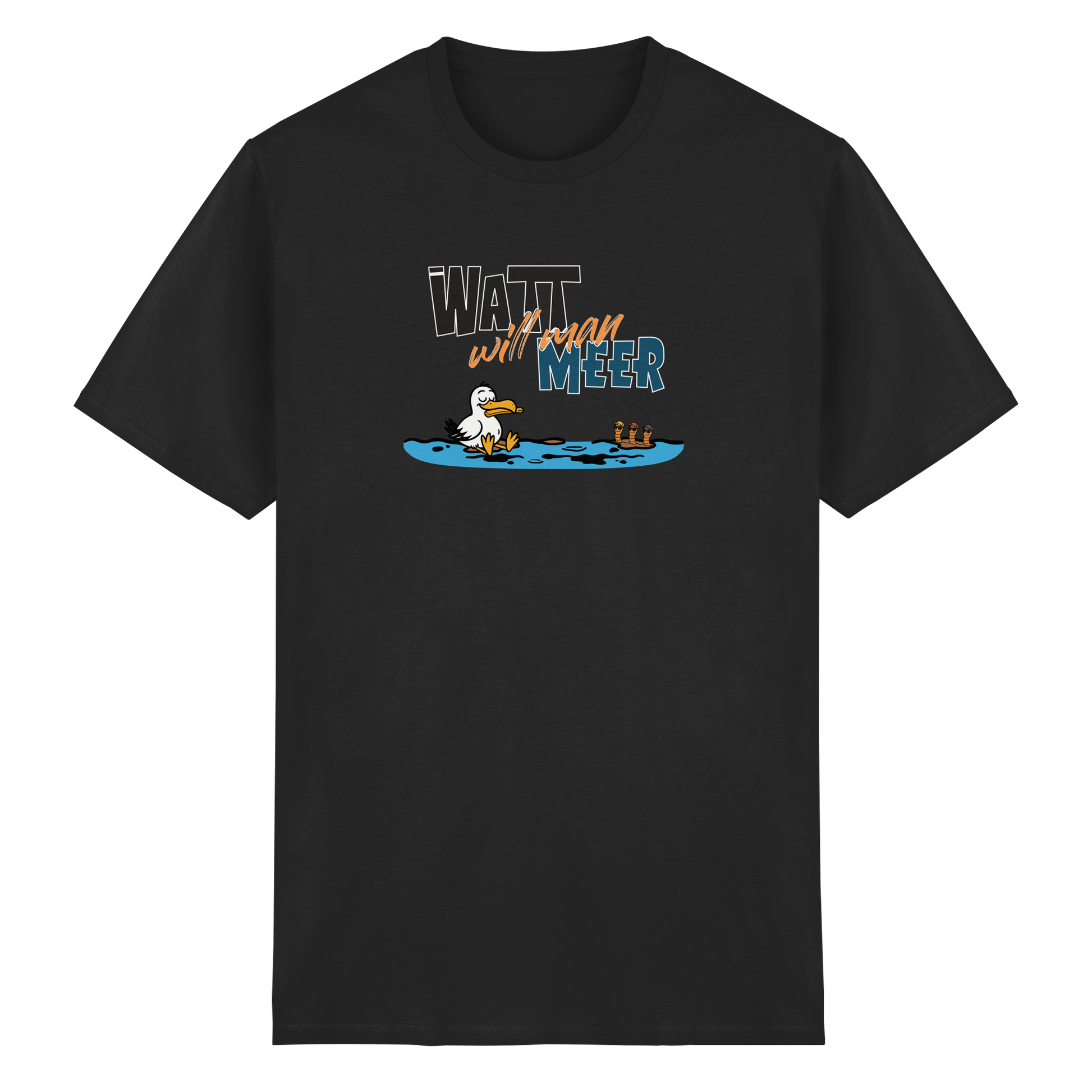 Watt will man Meer - Heavy Cotton T-Shirt