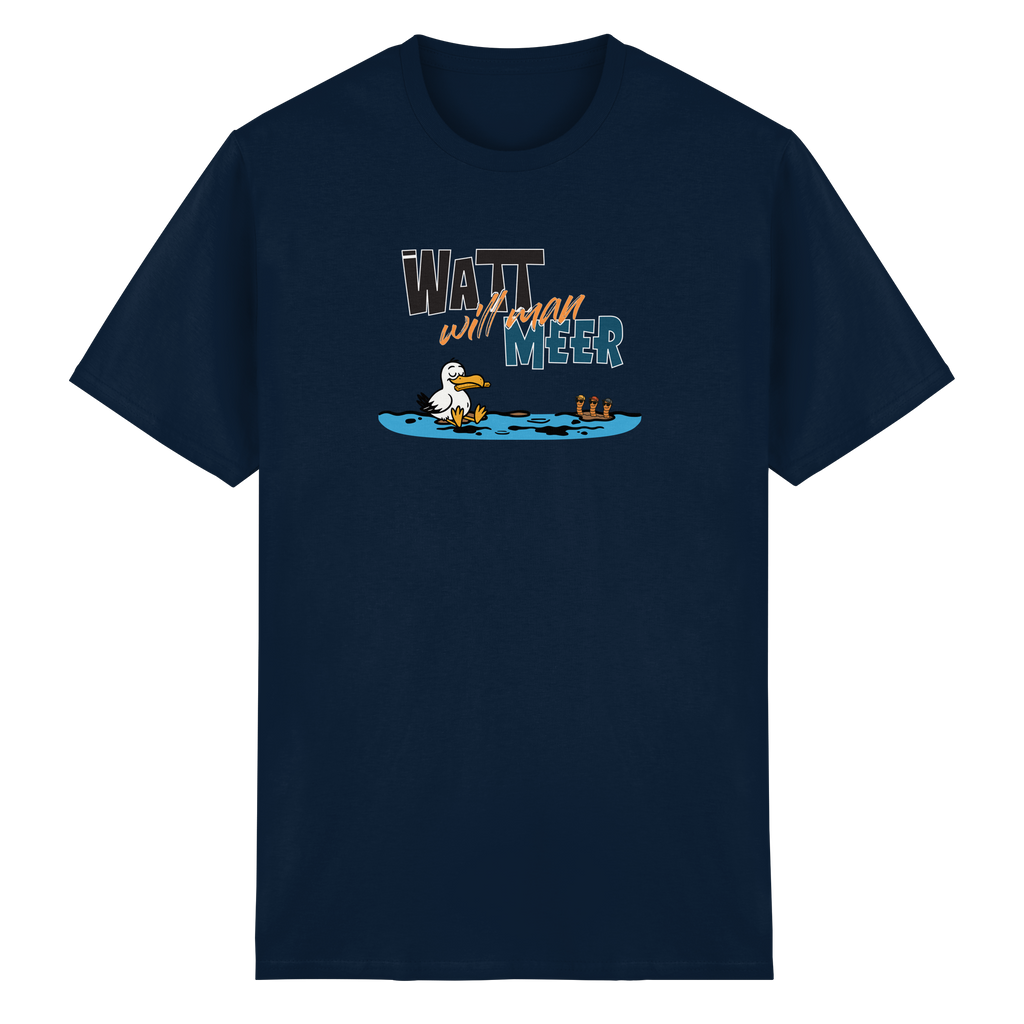 Watt will man Meer - Heavy Cotton T-Shirt