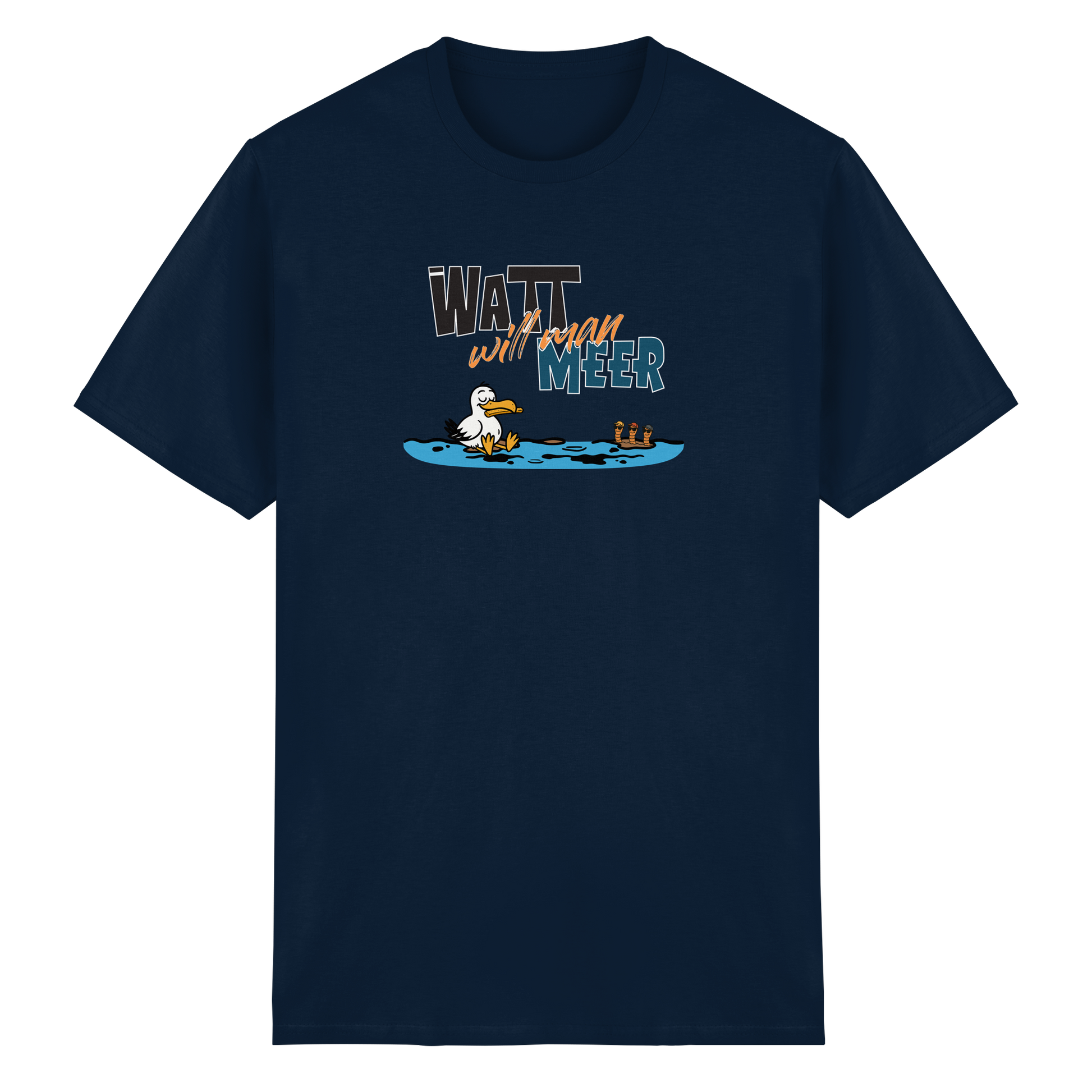 Watt will man Meer - Heavy Cotton T-Shirt