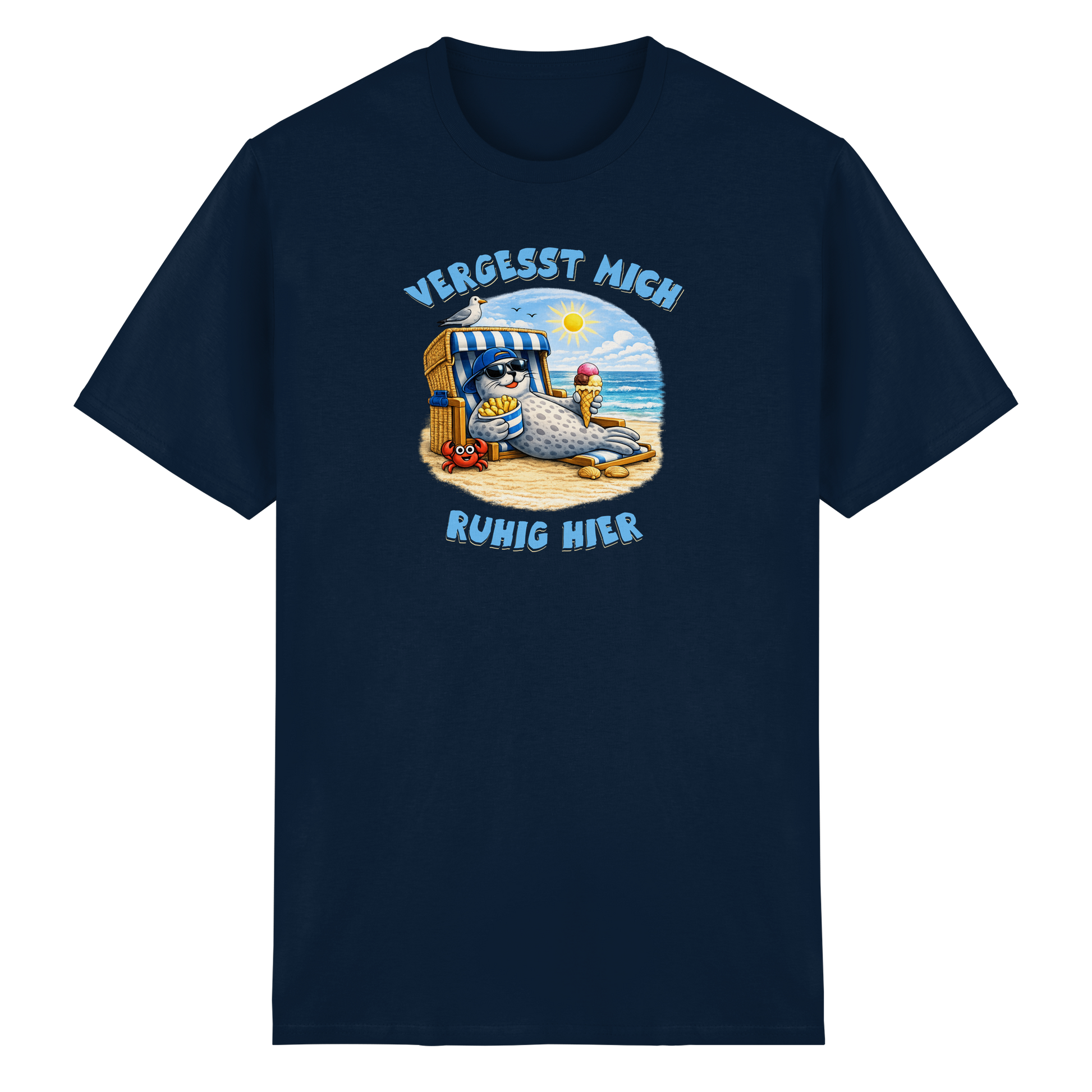 Vergesst mich ruhig hier - lustiges Nordseeshirt - Heavy Cotton T-Shirt