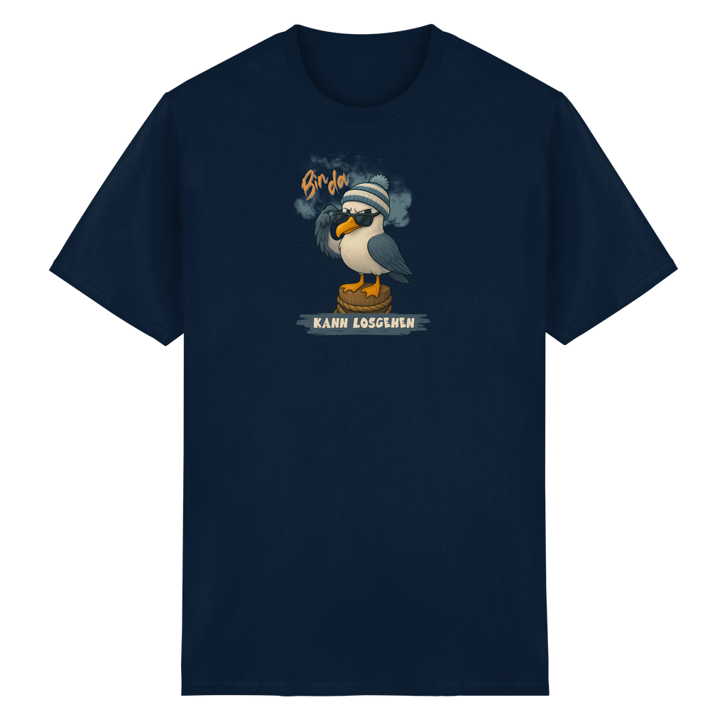 Bin da - Kann losgehen - Heavy Cotton T-Shirt